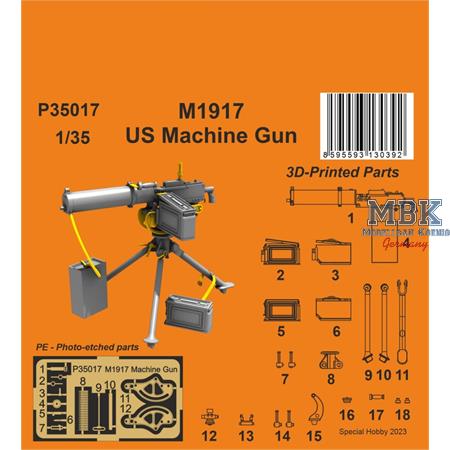 M1917 US Machine Gun 1/35