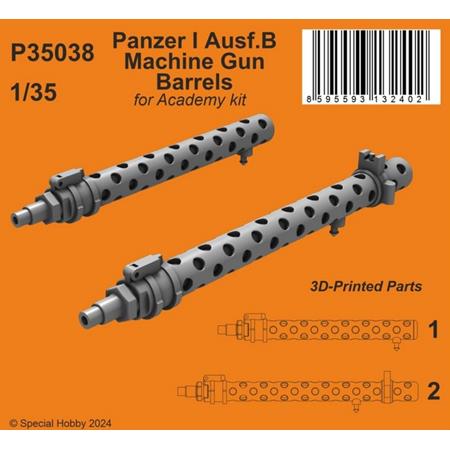 Panzer I Ausf.B  Machine Gun Barrels 1:35
