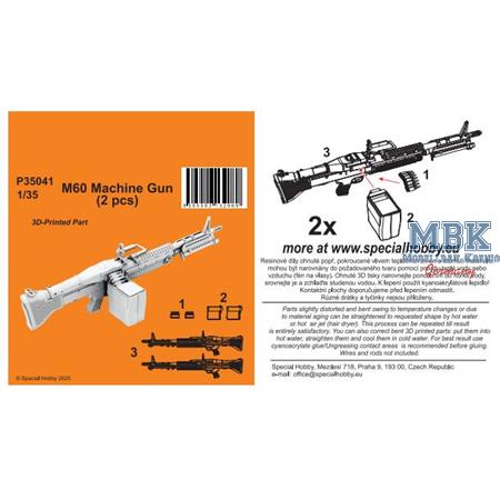 M60 Machine Gun (2 pcs) 1/35