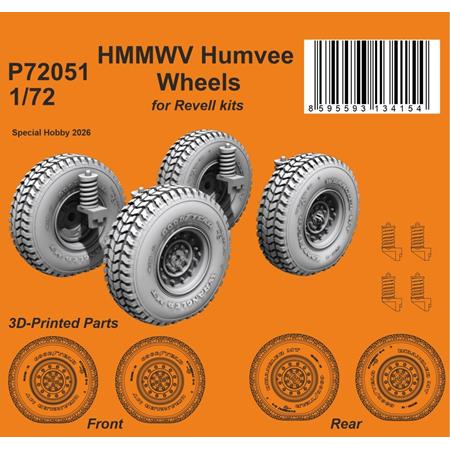 HMMWV Humvee Wheels 1:72