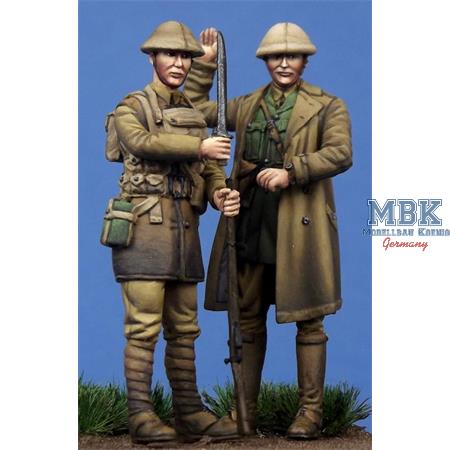 British Officer & Soldier WWI