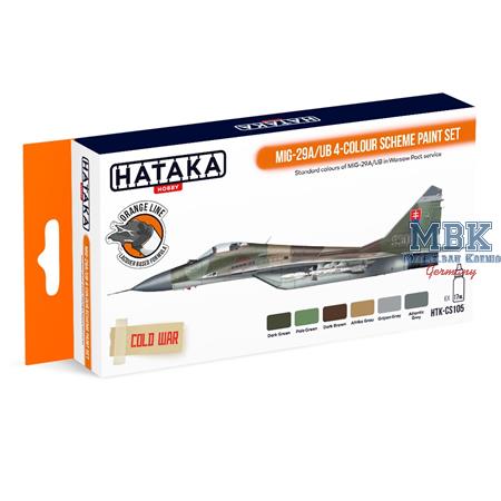 MiG-29A/UB 4-colour scheme paint set (Lacquer)