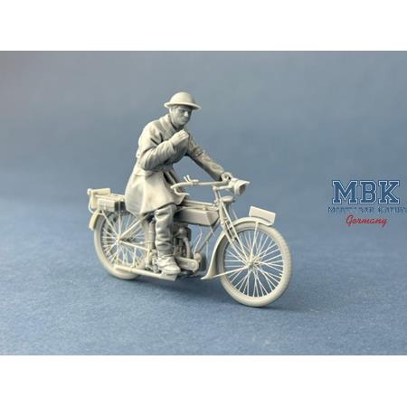 British Dispatch Rider on a short break