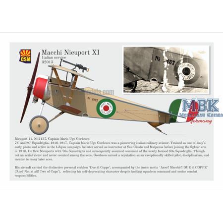 Macchi Nieuport XI Italian Service