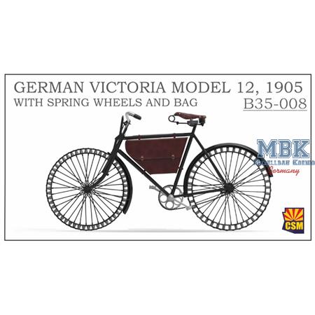 German Victoria Mod.12, 1905, w.spring wheels+bag