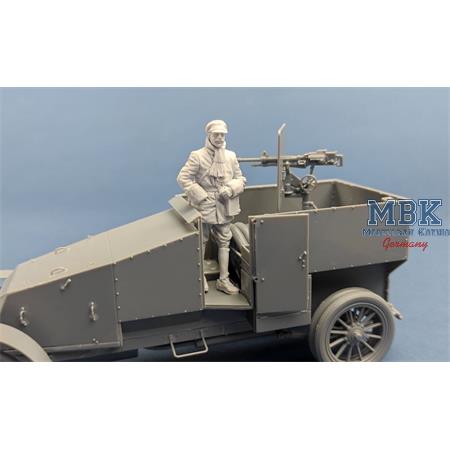 French marine armoured car officer