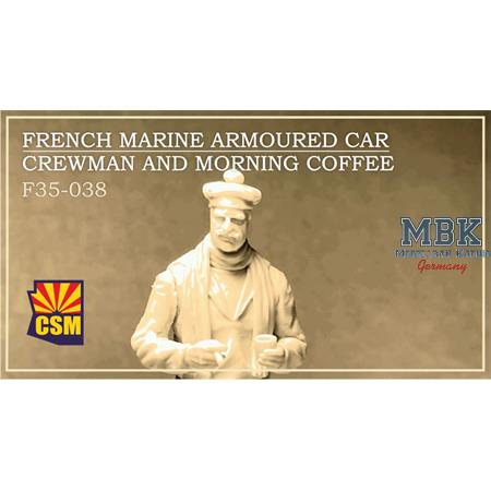 French marine armoured car crewman&morning coffee