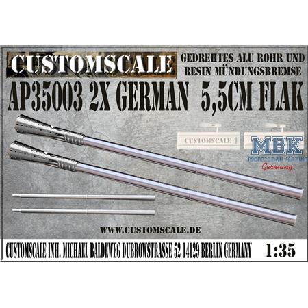 German double 5,5cm Alu Barrels