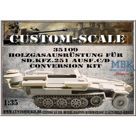 Holzgasausrstg.f.SdKfz.251 Ausf.C/D Conversion kit