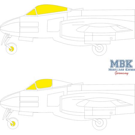 Gloster Meteor FR.9 1/72 Masking Tape