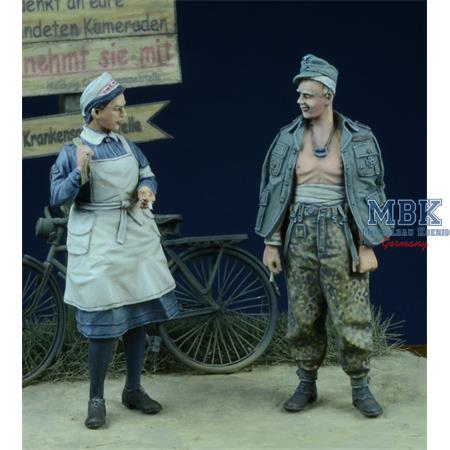 German Nurse and Wounded 1942-1945