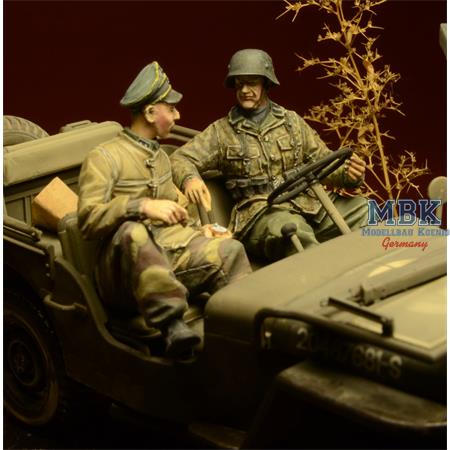 Waffen SS Jeep Crew Ardennes 1944
