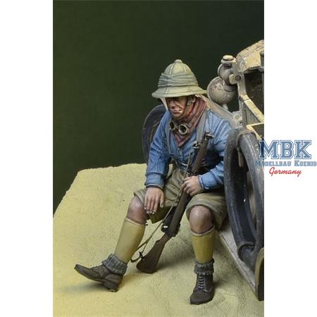 WWI Anzac soldier sitting 1915-18