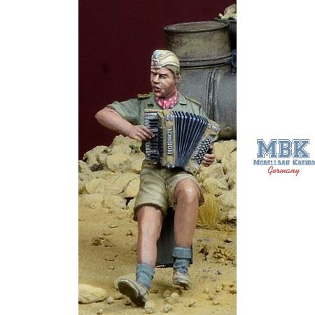 DAK Soldier playing Accordion, Nord Africa 1941-43