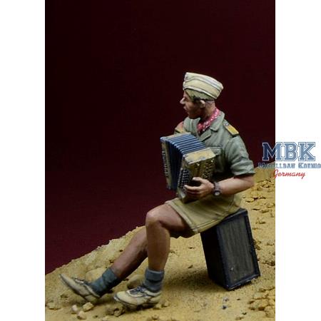 DAK Soldier playing Accordion, Nord Africa 1941-43