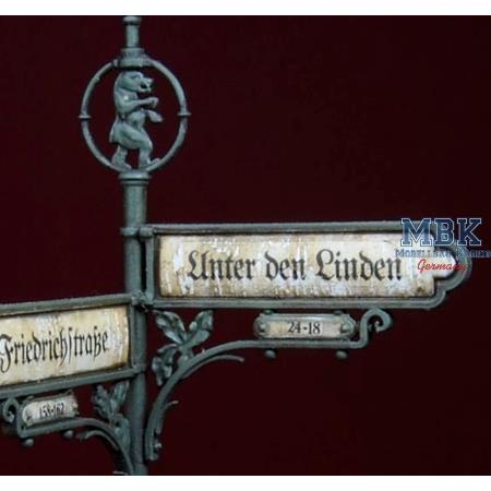 Berlin Street Signs 1930-40’s (3D Print w/Decals)