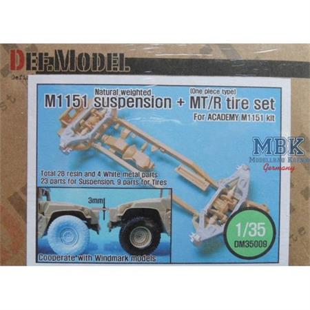 M1151 suspension + MT/R wheels for Academy