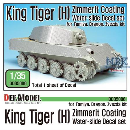 King Tiger [H] Zimmerit Decal set