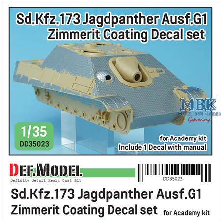 Jagdpanther Ausf. G1  Zimmerit Coating Decal set