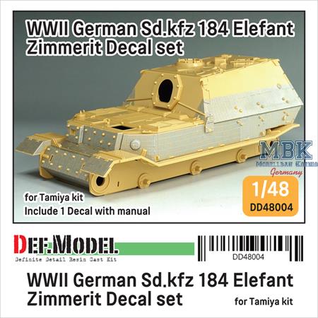 Elefant Zimmerit Coating Decal set (1/48)