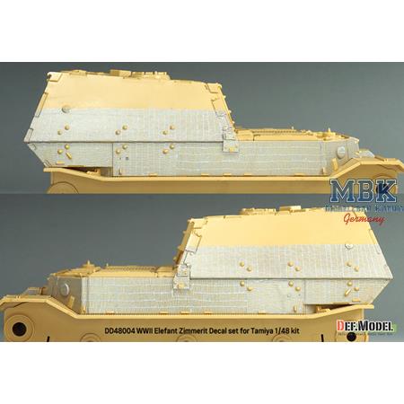 Elefant Zimmerit Coating Decal set (1/48)