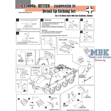 Hetzer early/mid/late PE detail up set