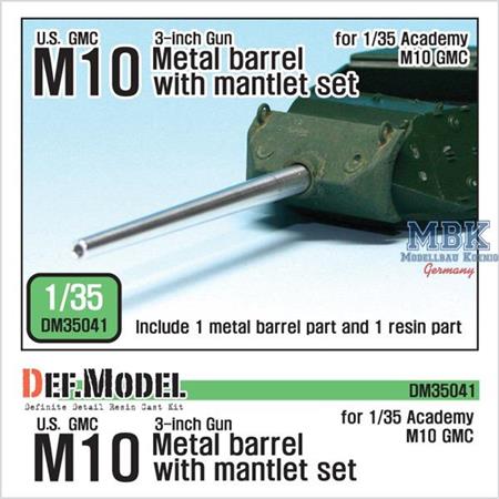 U.S. M10 GMC Barrel and Mantlet Set