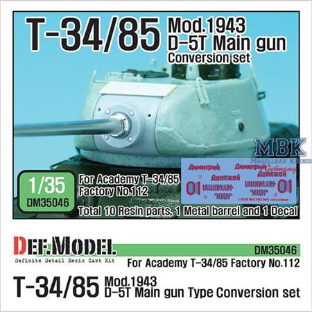 T-34/85 D-5T Main gun(Mod.43) conversion set
