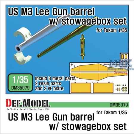 US M3 Lee Gun Barrel w/ Stowagebox Set