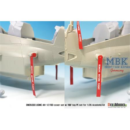 USMC AH-1Z FOD cover w/ RBF tag set (Academy 1/35)