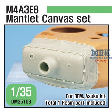 M4A3E8 Mantlet Canvas Covet set