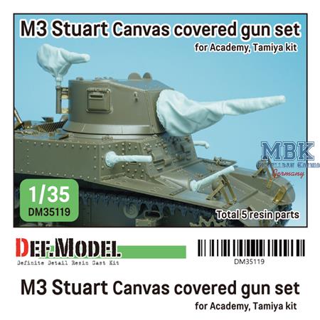 US M3 Stuart Canvas covered gun set