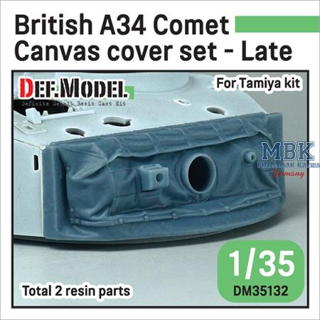 British A34 Comet Canvas Cover set- Late