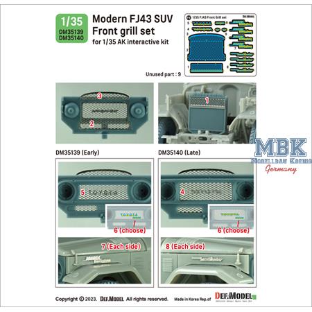 FJ43 front grill set (1) Early (for AK interact.)