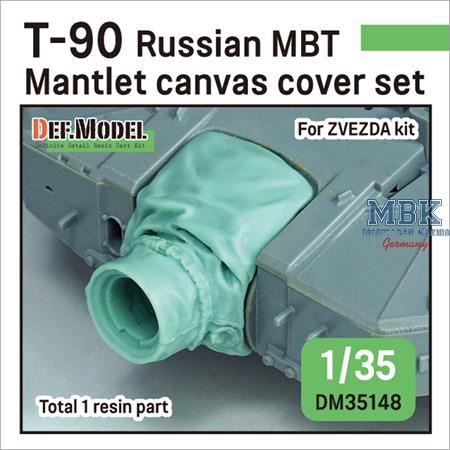 Russian T-90 Mantlet canvas cover set (for Zvezda)