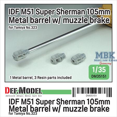 IDF M51 Super Sherman Metal barrel /w Muzzle brake