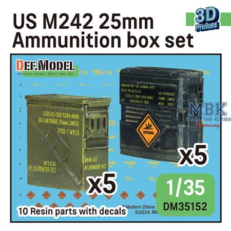 US M242 25mm Ammunition box set /w Decal