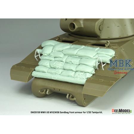 WWII US M10/M36 Sandbag front armour (f. Tamiya)