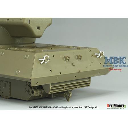 WWII US M10/M36 Sandbag front armour (f. Tamiya)