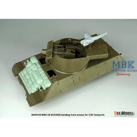 WWII US M10/M36 Sandbag front armour (f. Tamiya)