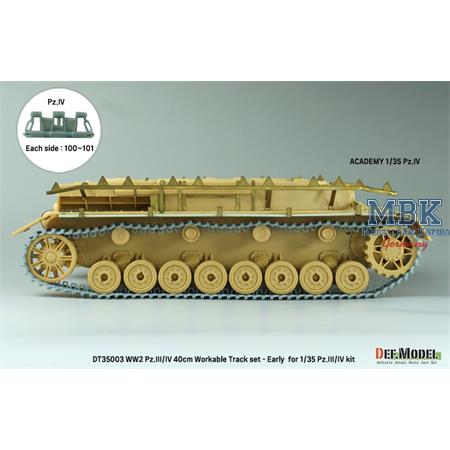 Panzer III / IV 40cm Workable Track set - Early