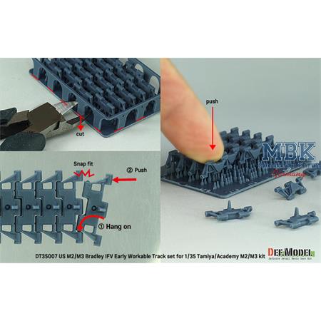 US M2/M3 Bradley APC Early Workable Track set