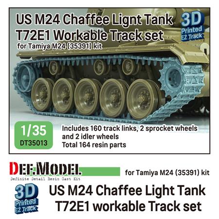 US M24 Chaffee Light tank T72E1 Workable Track set