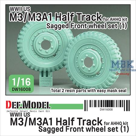 US M3/M3A1 Half Track Sagged Front wheel set(1)