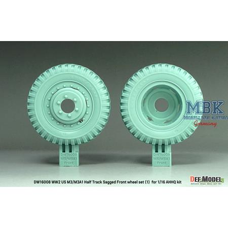 US M3/M3A1 Half Track Sagged Front wheel set(1)