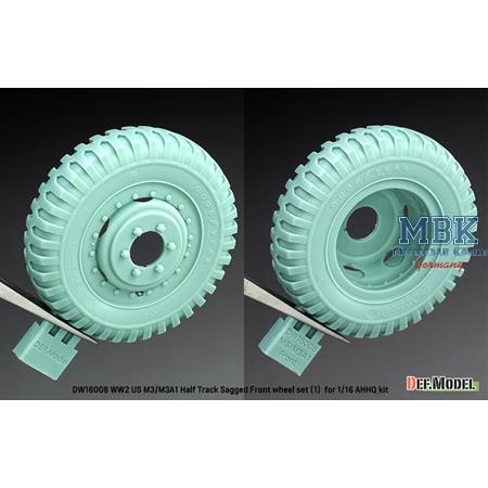 US M3/M3A1 Half Track Sagged Front wheel set(1)