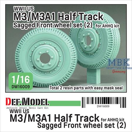 US M3/M3A1 Half Track Sagged Front wheel set (2)