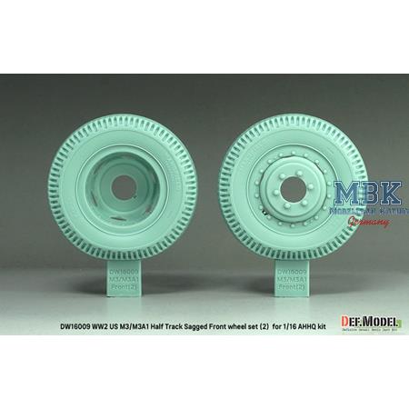 US M3/M3A1 Half Track Sagged Front wheel set (2)
