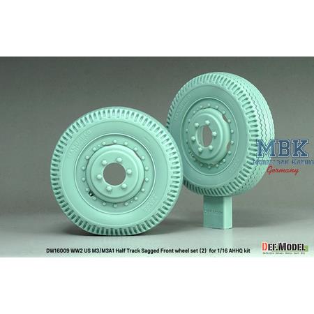 US M3/M3A1 Half Track Sagged Front wheel set (2)