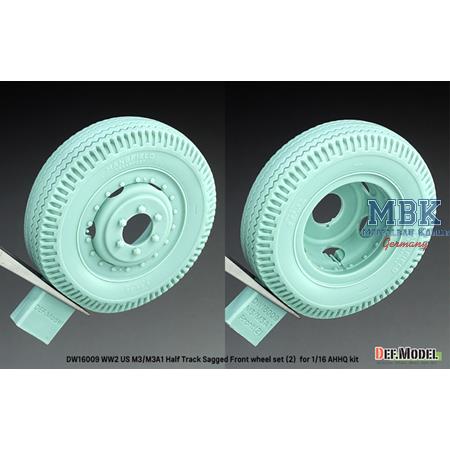 US M3/M3A1 Half Track Sagged Front wheel set (2)